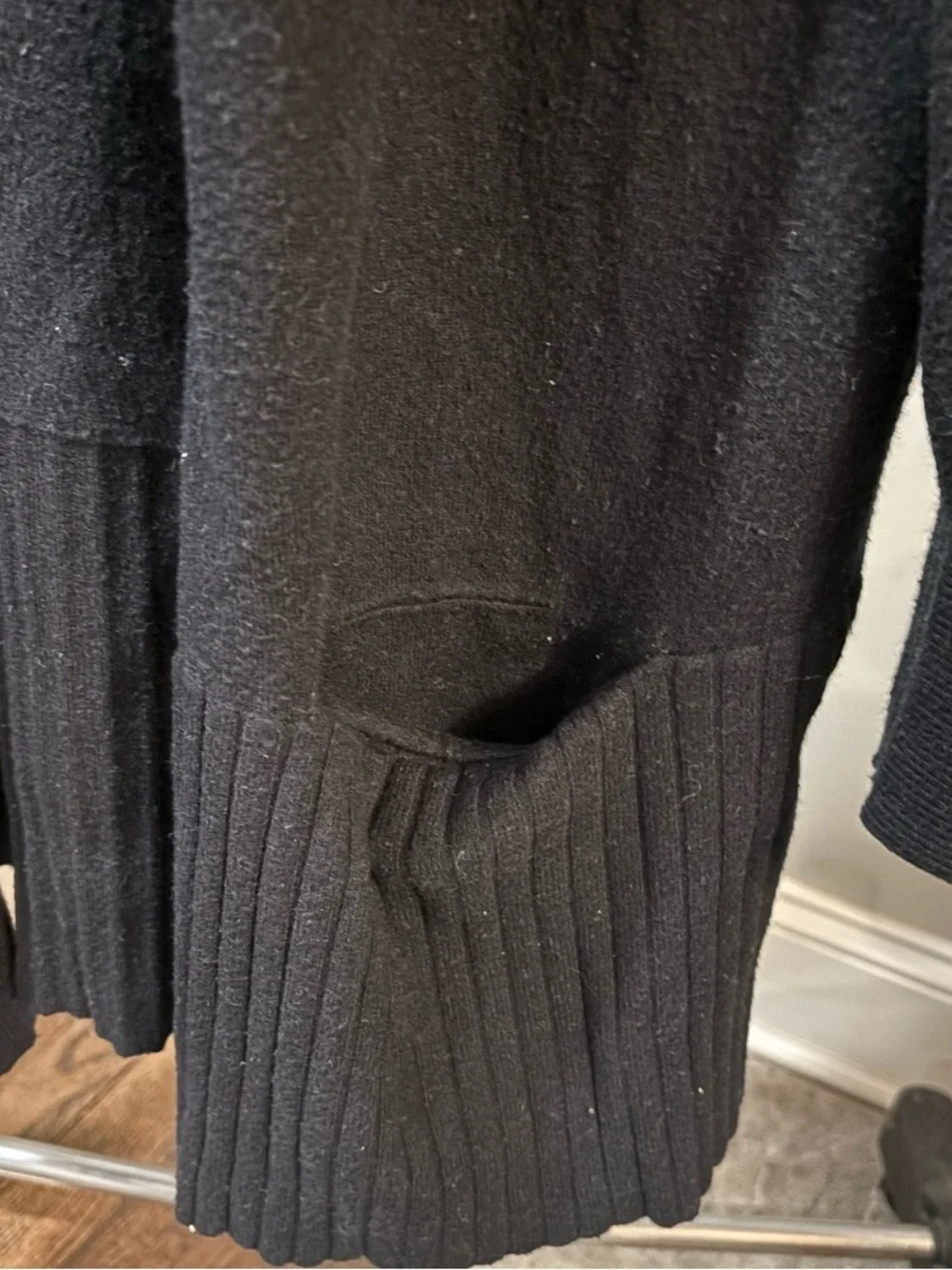 Devotion by Cyrus Black Open-Front Knit Cardigan size large
